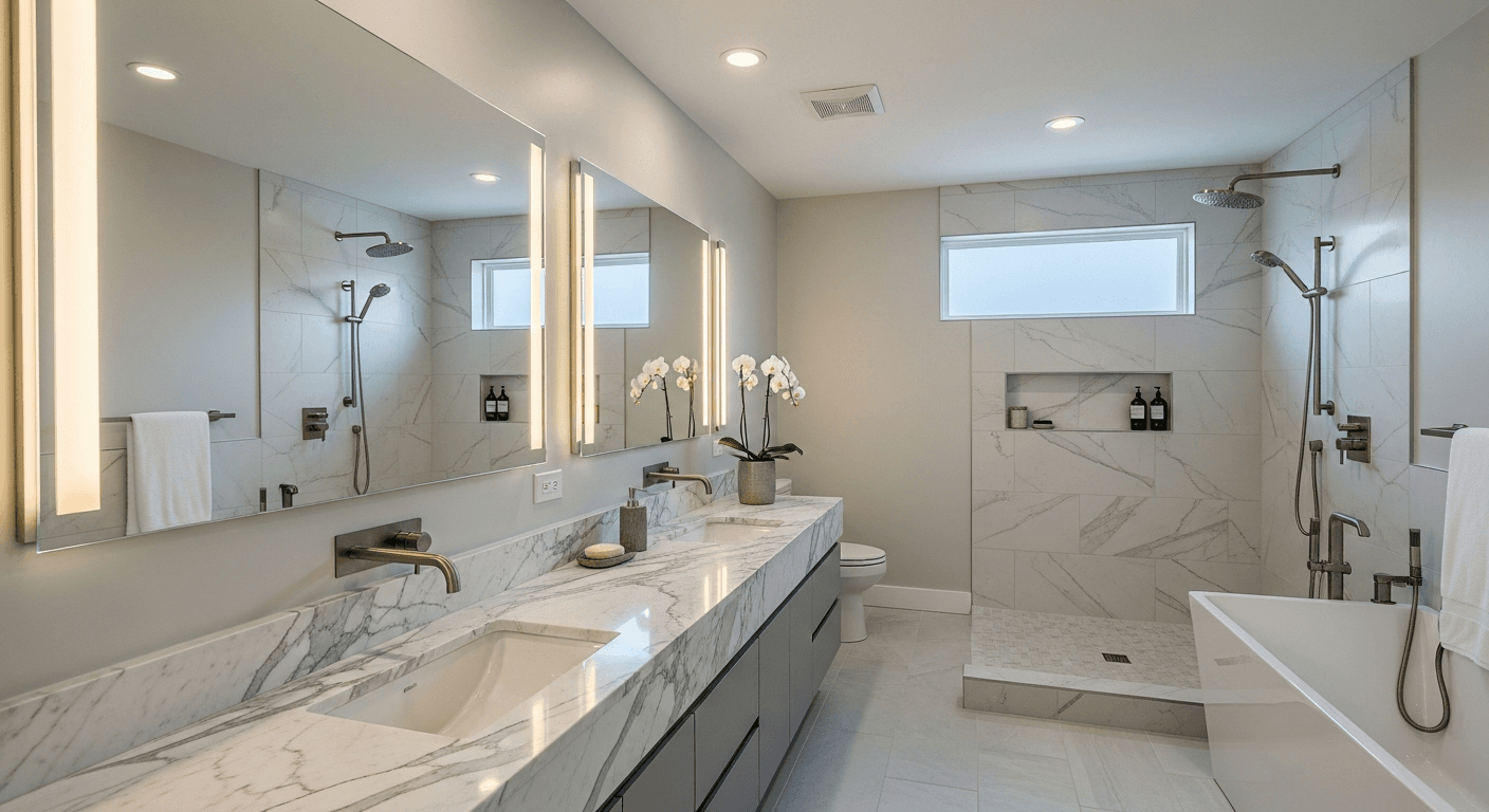 Bathroom Remodelling - White Wall Renovation
